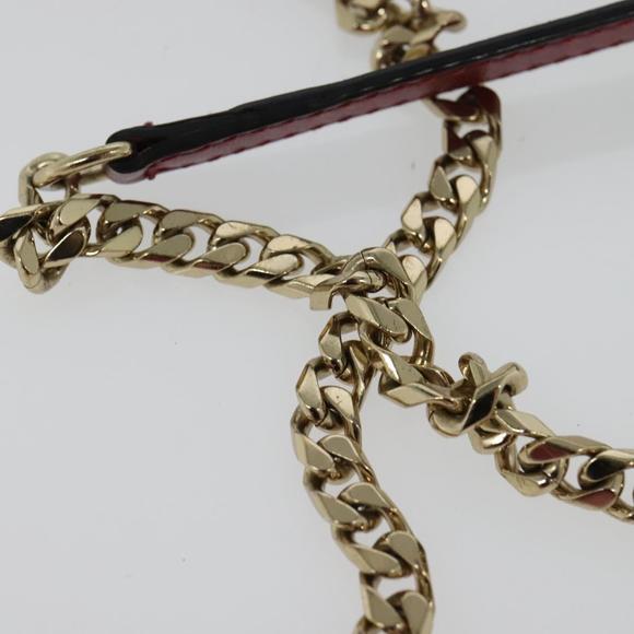 BURBERRY Chain Wallet Leather Pink Gold Auth bs28328 - Picture 8 of 16